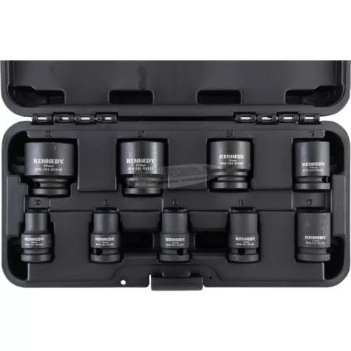 KENNEDY ERŐSÍTETT DUGÓKULCS KÉSZLET 1/2" MEGHAJTÓVAL (9 DB-OS) KEN5839210K