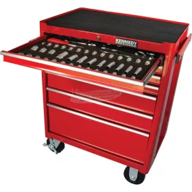   KENNEDY TCC050 7D SZERSZÁMELLENŐRZŐ FIÓKBETÉT KÉSZLET + 7 FIÓKOS GÖRGŐS SZERSZÁMSZEKRÉNY (50 DB-OS) KEN5955520K