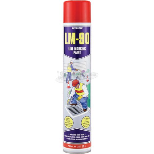 ACTION CAN LM-90 VONALJELÖLŐ FESTÉKSPRAY, 750 ML PIROS RAL 3018 ACN7326401E