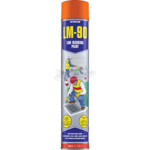 ACTION CAN LM-90 VONALJELÖLŐ FESTÉKSPRAY, 750 ML NARANCS RAL 2003 ACN7326401K