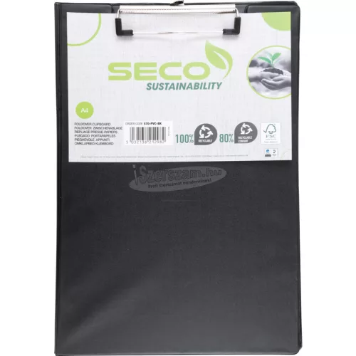 OWN BRAND STATIONERY (OFIS) ÖSSZEHAJTHATÓ FEKETE KAPCSOS IRATTARTÓ OFI8041740K