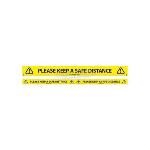 AVON STATIONERY PRODUCTS 50Mm x 66M "KEEP A SAFE DISTANCE" FELIRAZOTT SZALAG AVN9645540L