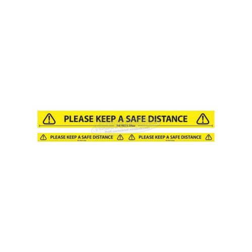 AVON STATIONERY PRODUCTS 50MMX66M "KEEP A SAFE DISTANCE" FELIRAZOTT SZALAG AVN9645540L