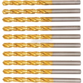   SWISS+TECH CUTTING TOOLS NORMÁL HOSSZÚ HSS CSIGAFÚRÓ TIN BEVONATTAL DIN1412A