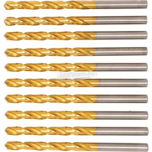 SWISS+TECH CUTTING TOOLS NORMÁL HOSSZÚ HSS CSIGAFÚRÓ TIN BEVONATTAL DIN1412A