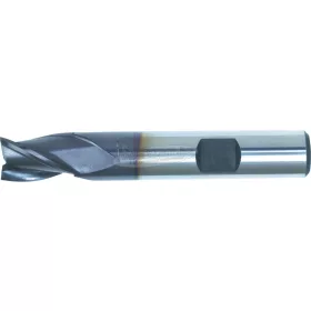   SWISS+TECH CUTTING TOOLS RÖVID HÁROMÉLŰ WELDON-SZÁRAS HSS-CO8% HOSSZLYUKMARÓ TIALN BEVONATTAL
