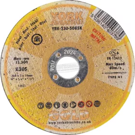 YORK ABRASIVES A30S LAPOS VÁGÓKORONG