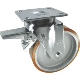   ATLAS Görgő BOLYGÓ TÍPUS FELSŐ TÁNYÉRRAL ÉS FÉKKEL POLIURETÁN ABRONCS GOLYÓSCSAPÁGY NAGY TELJESÍTMÉNYŰ