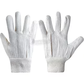   TUFFSAFE CLOTHING PRODUCTS NATÚR PAMUTVÁSZON KESZTYŰ KÖTÖTT MANDZSETTÁVAL TÖBB MÉRETBEN