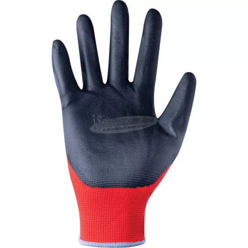 TUFFSAFE CLOTHING PRODUCTS NITRILBORÍTÁSÚ VÁGÁS ELLENI VÉDŐKESZTYŰ CUT 1 PIROS TÖBB MÉRETBEN