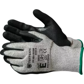   TUFFSAFE CLOTHING PRODUCTS E SZINTEN VÁGÁSÁLLÓ TENYÉRMÁRTOTT NITRIL KESZTYŰ TÖBB MÉRETBEN